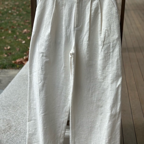 Blue B white wide leg pants - Picture 1 of 7